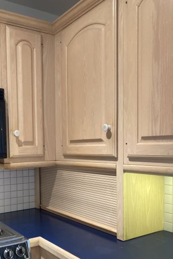 Tambour Door for appliance garage on countertops
